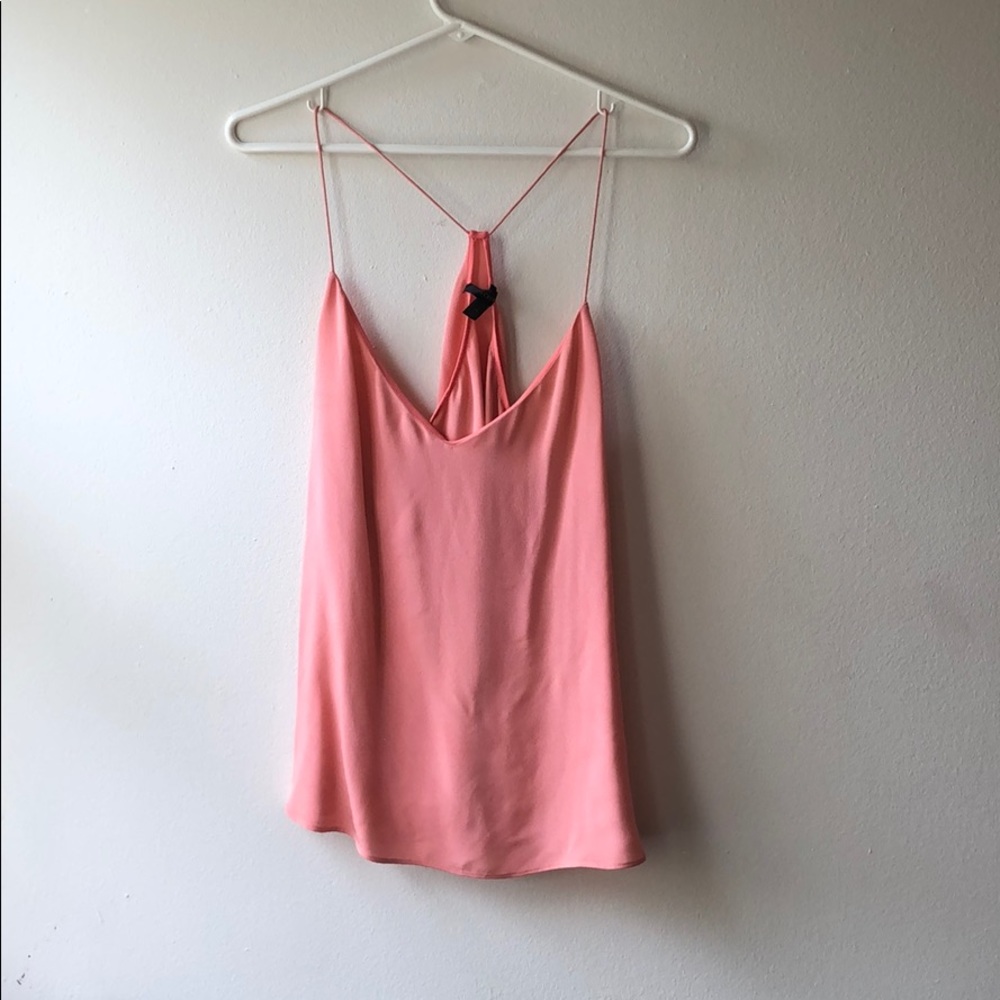jcrew silk racerback top
